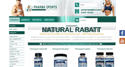 Desktop Screenshot of pharmasports.de