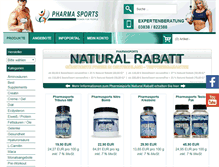Tablet Screenshot of pharmasports.de